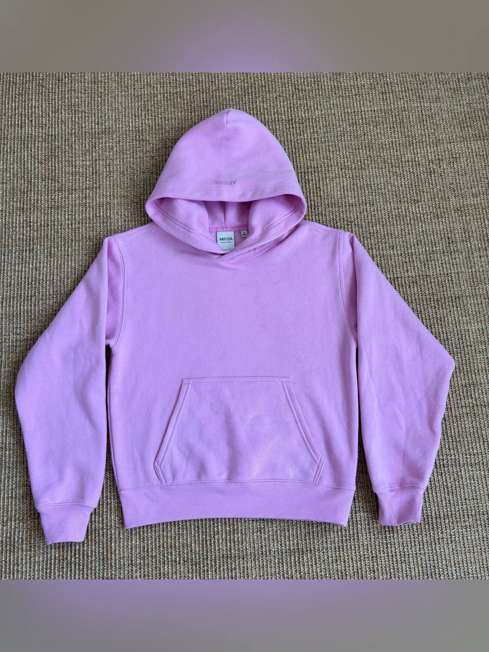 Aritzia Cozy Sweatfleece Boyfriend Set Sweatshirt Sweatpants Pink XS - Picture 2 of 16